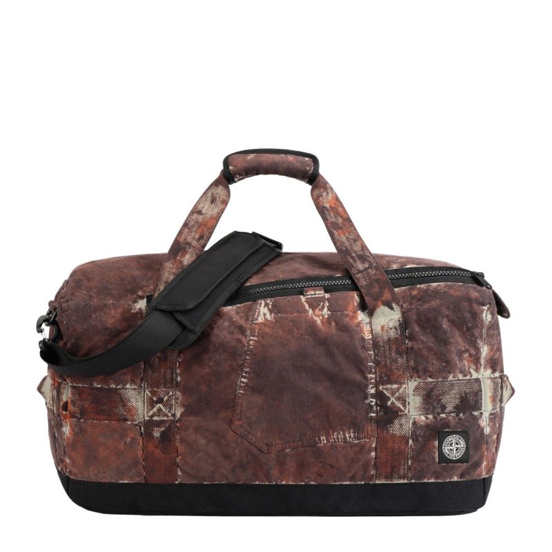 stone island paintball camo duffle bag braun 456944