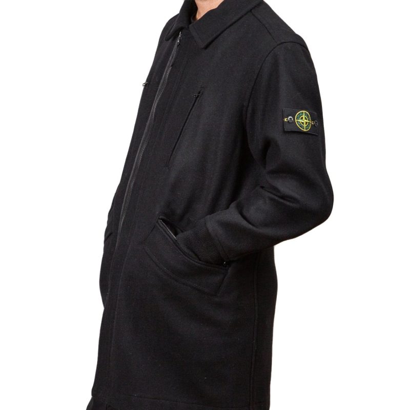 stone island panno speciale coat schwarz 325102