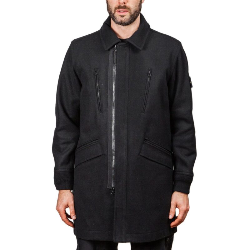 stone island panno speciale coat schwarz 723324