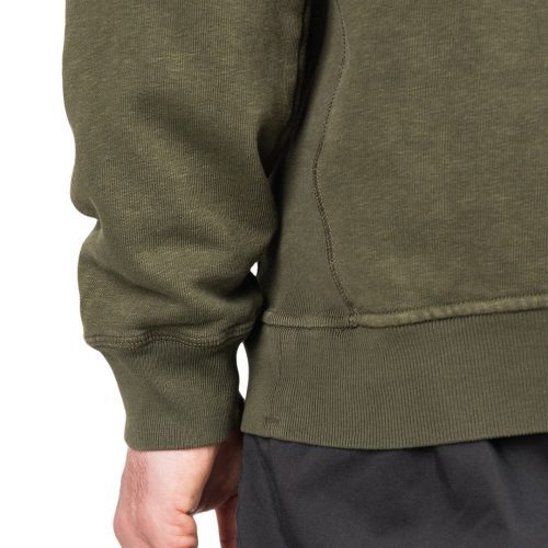 stone island patch hoodie khaki 849908