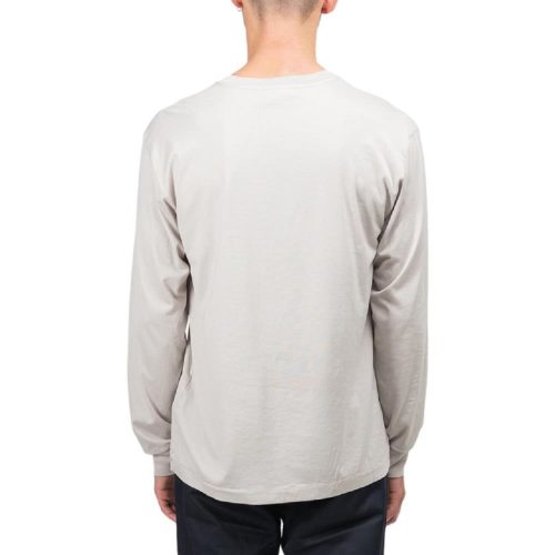 stone island patch logo longsleeve taupe 568110