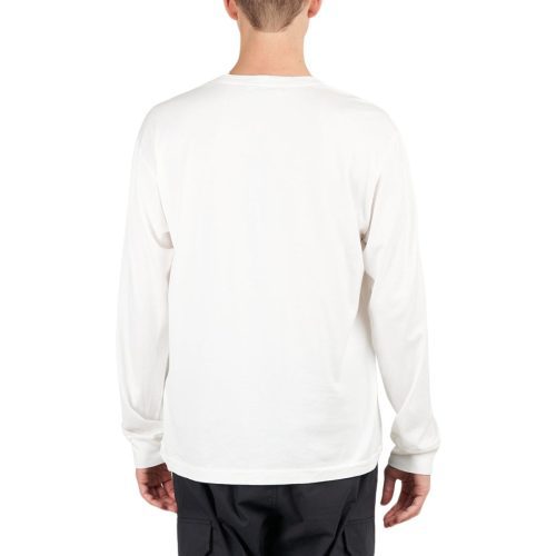 stone island patch long sleeve t shirt weiss 125275