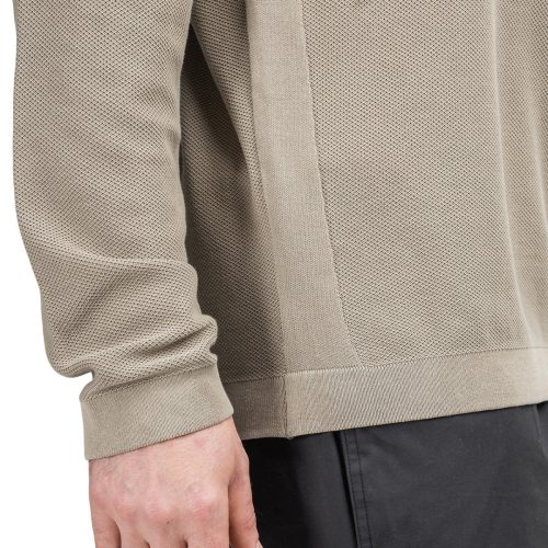 stone island pigment dye knit pullover dunkelbeige 609221