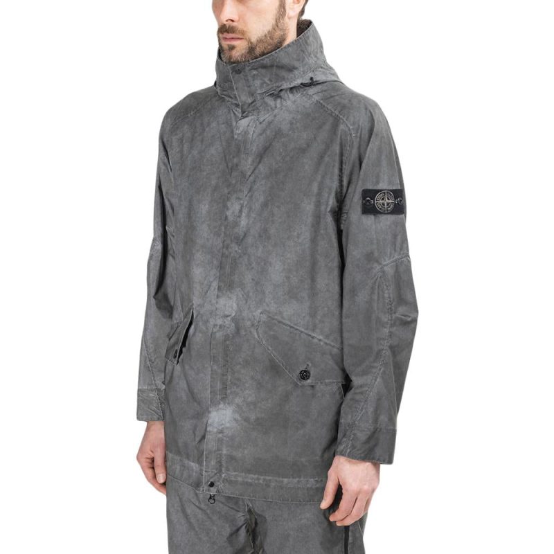 stone island plated reflective tc jacket anthrazit 125648