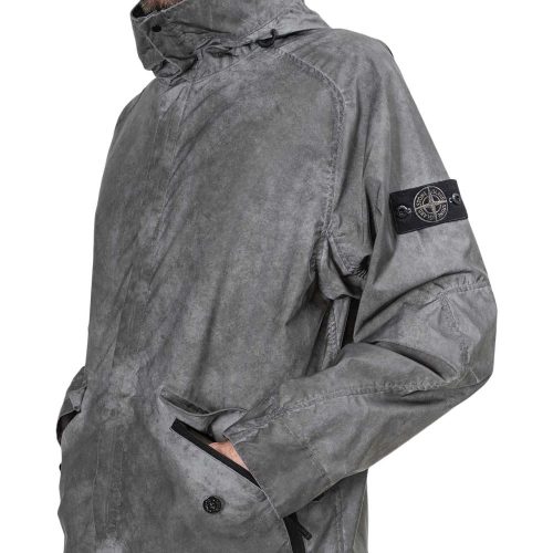 stone island plated reflective tc jacket anthrazit 590803