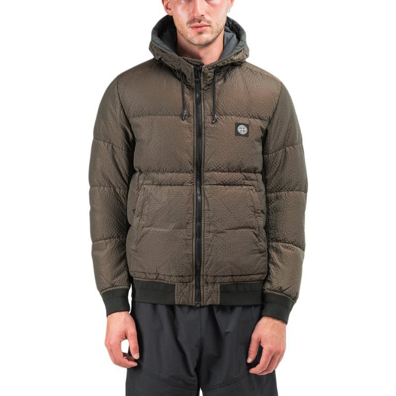 stone island poly colour frame down tc jacket braun 286002