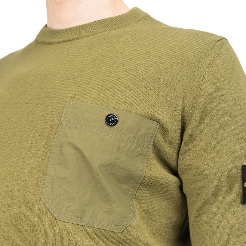 stone island pullover olive 545950