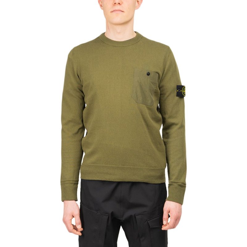 stone island pullover olive 654589