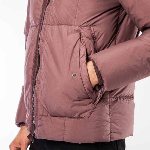 stone island quilted jacket dunkelrosa 493981