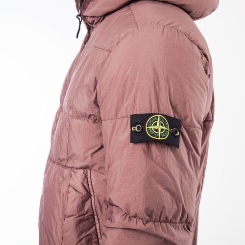 stone island quilted jacket dunkelrosa 975664