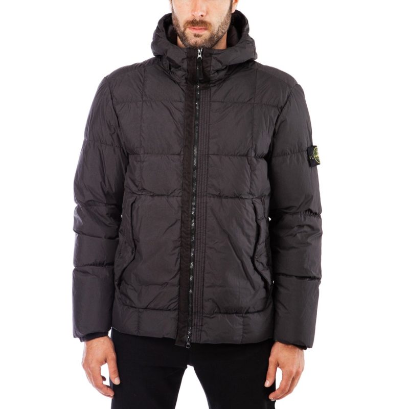 stone island quilted jacket grau 488667