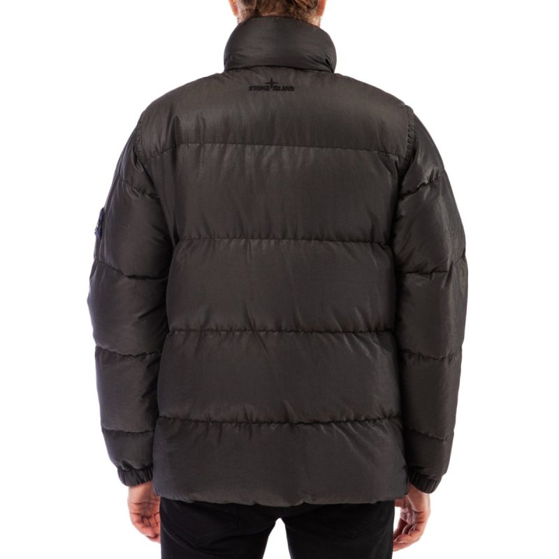 stone island quilted jacket schwarz 490409