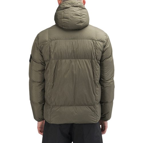 stone island real down jacket olive 979104