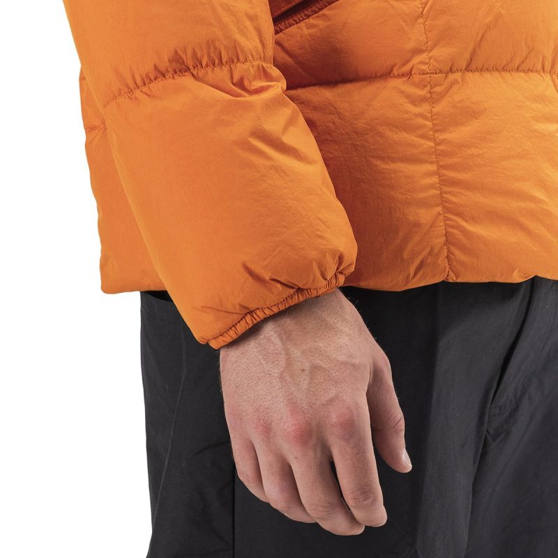 stone island real down jacket orange 857354