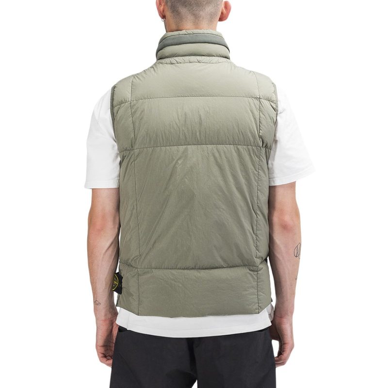 stone island real down vest braun 752558