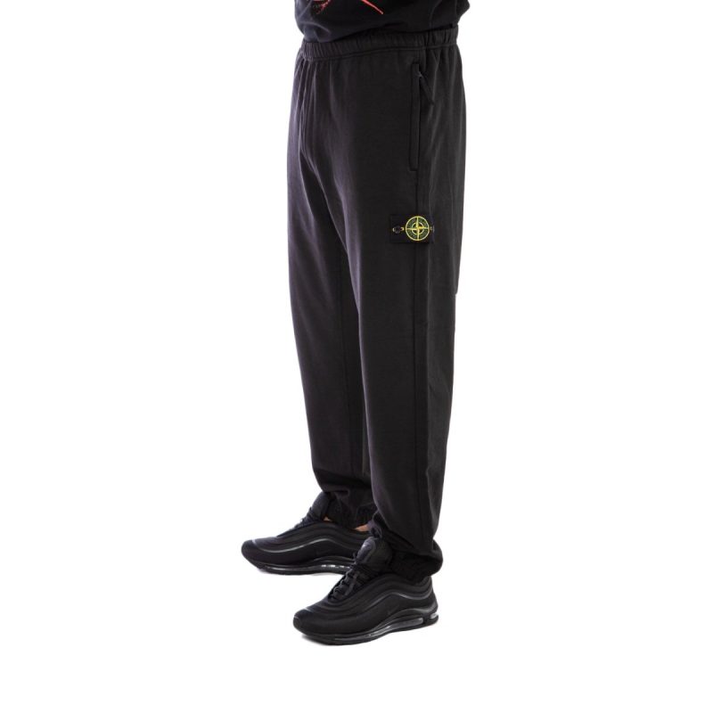 stone island reflective fleece pants schwarz 591212