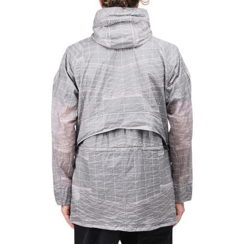 stone island reflective grid on lamy tc jacket grau 165965