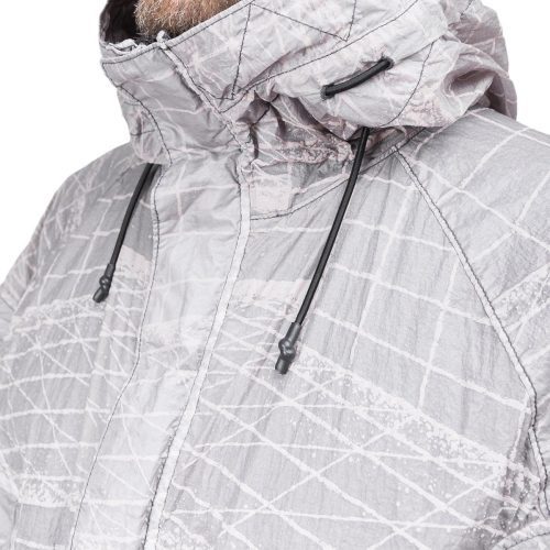 stone island reflective grid on lamy tc jacket grau 549365