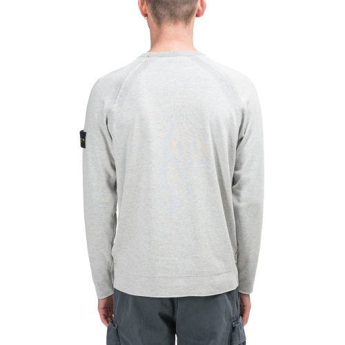 stone island reversible knit pullover hellgrau 324261