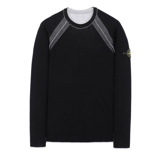 stone island reversible knit pullover hellgrau 380425