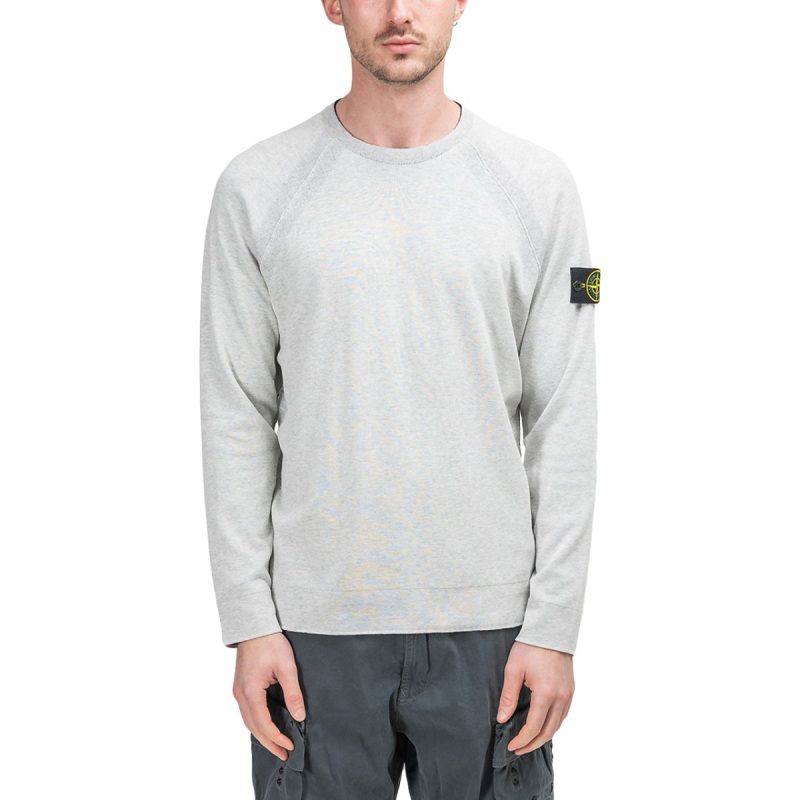 stone island reversible knit pullover hellgrau 526010