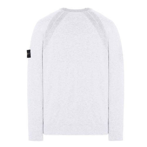 stone island reversible knit pullover hellgrau 578069