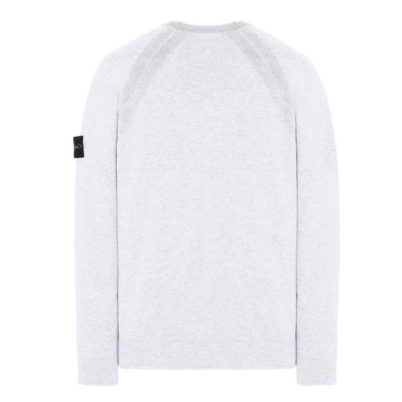 stone island reversible knit pullover hellgrau 578069