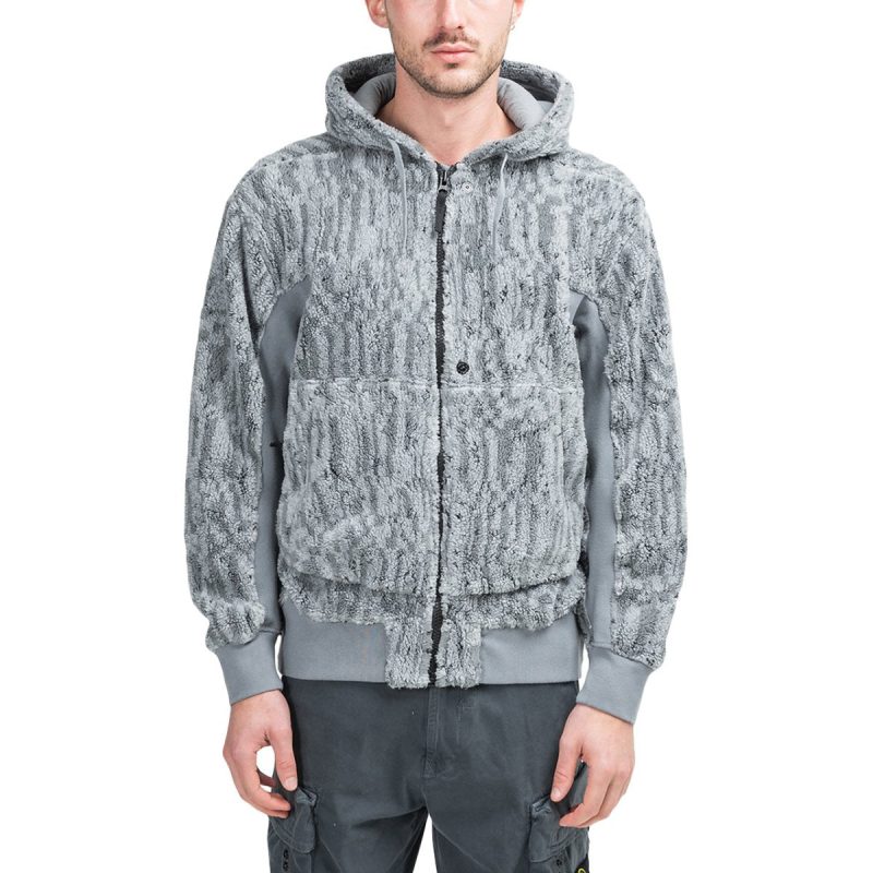 stone island shadow project contour hoodie grau 388600