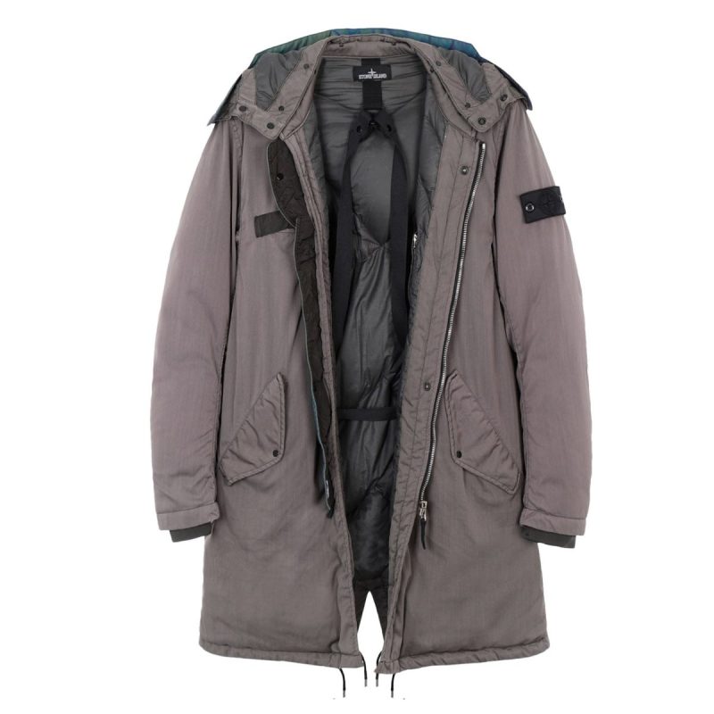 stone island shadow project fishtail parka moosgrun 367204