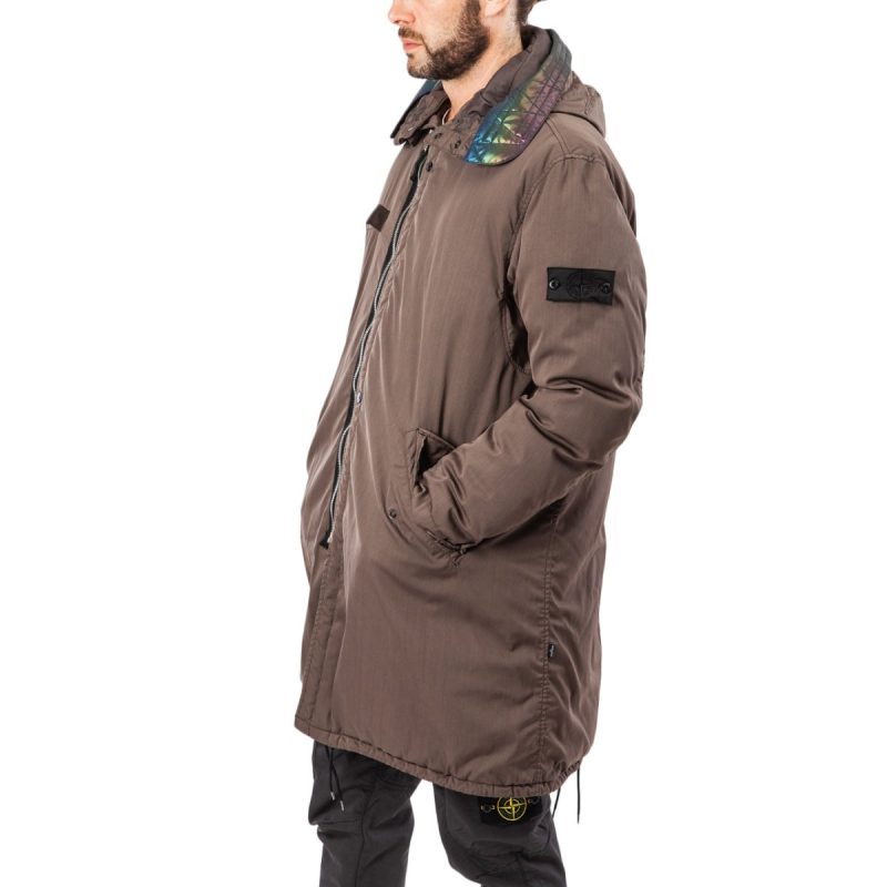 stone island shadow project fishtail parka moosgrun 813931