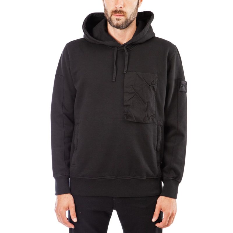 stone island shadow project hooded sweatshirt schwarz 760208