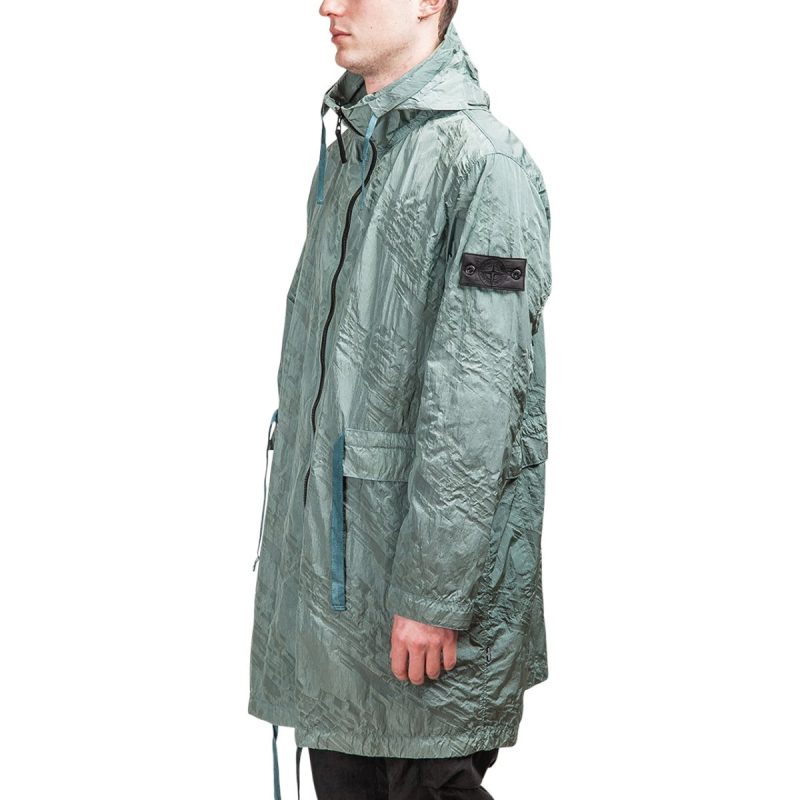 stone island shadow project imprint nylon packable parka olive 320322