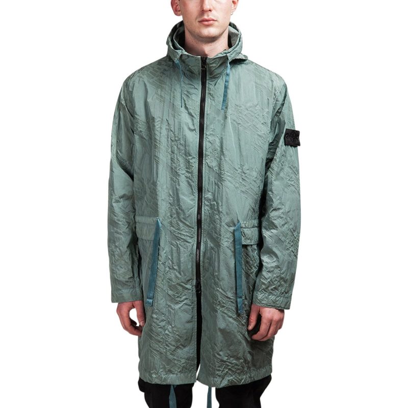 stone island shadow project imprint nylon packable parka olive 377487