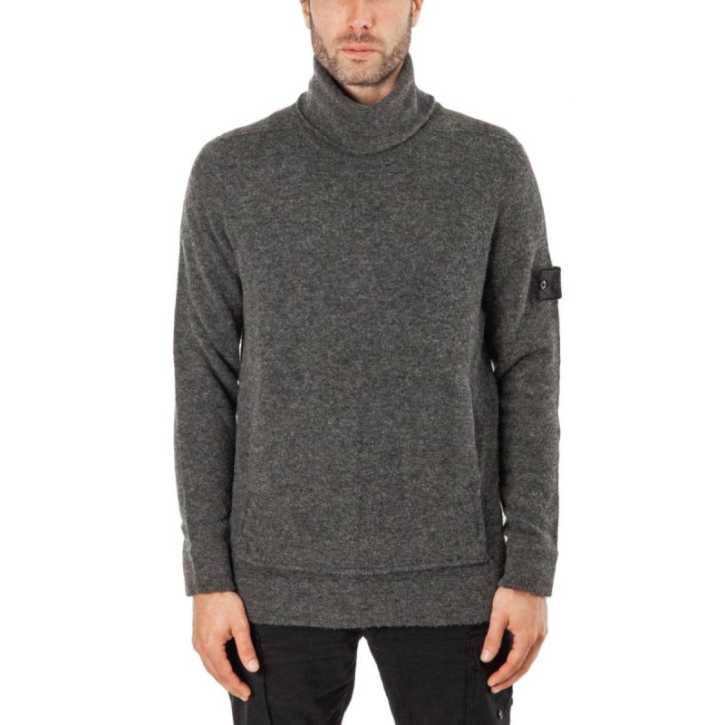 stone island shadow project knitwear crewneck grau 441622