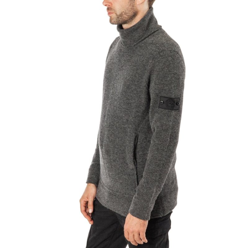 stone island shadow project knitwear crewneck grau 452483