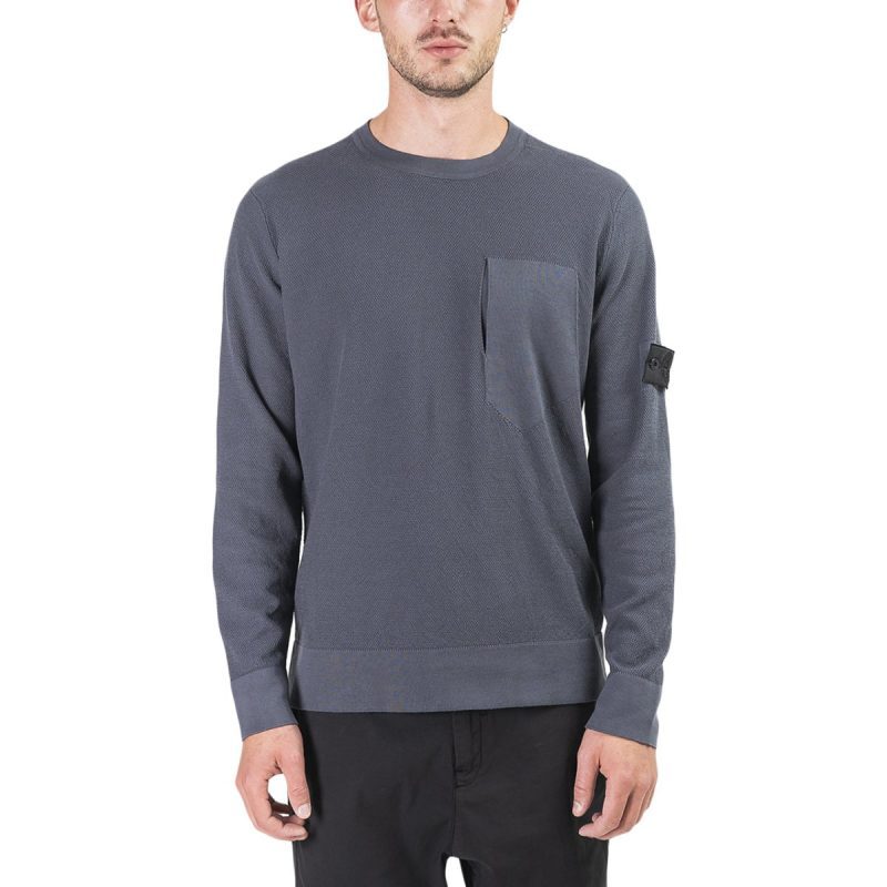 stone island shadow project knitwear sweat shirt grau 640304