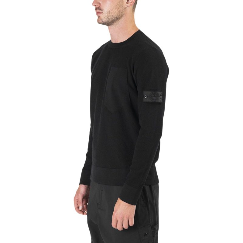 stone island shadow project knitwear sweat shirt schwarz 664768