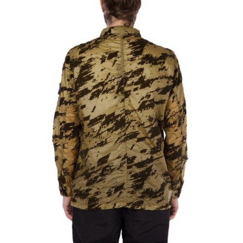 stone island shadow project lucid flock camo zip jacket army 893639