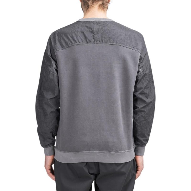 stone island shadow project pique fleece crewneck grau 458970