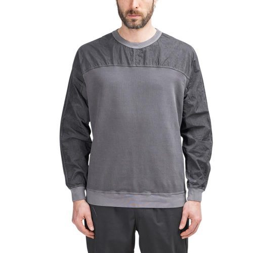 stone island shadow project pique fleece crewneck grau 945365