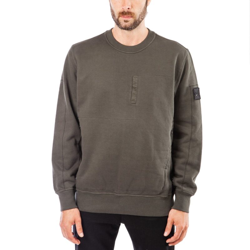 stone island shadow project sweatshirt oliv 668381