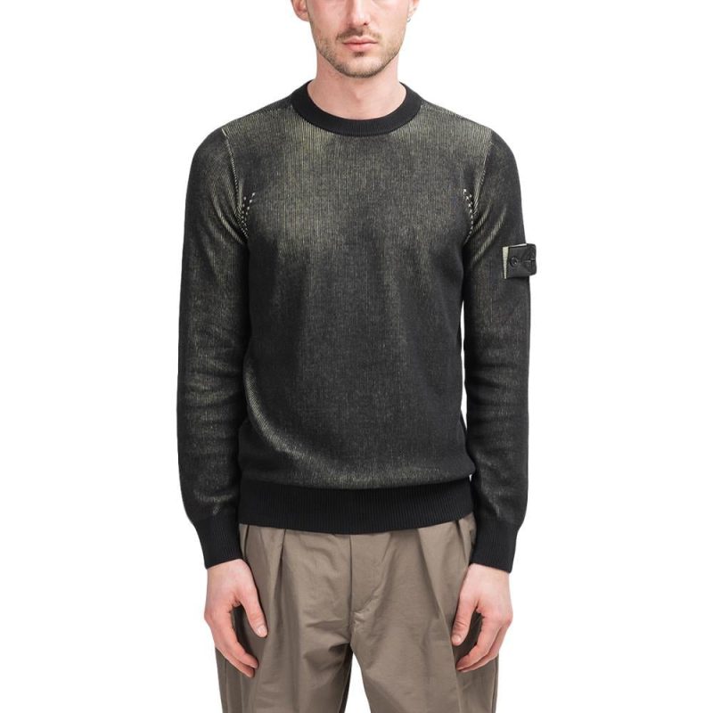 stone island shadow project two colour crewneck schwarz 393489