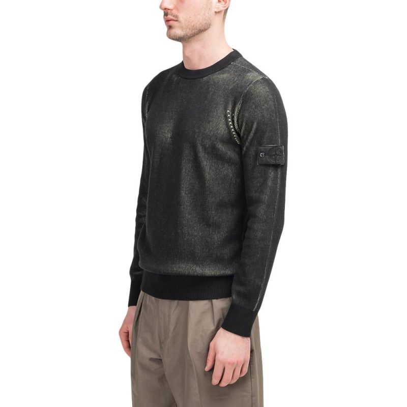 stone island shadow project two colour crewneck schwarz 592330