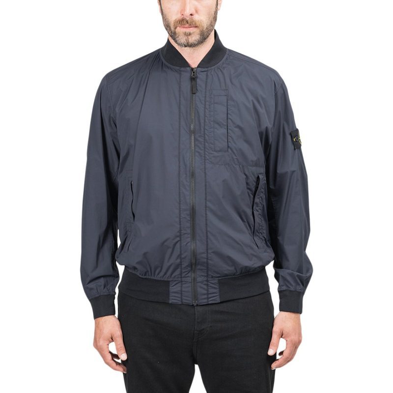 stone island skin touch nylon tc packable jacket navy 267303