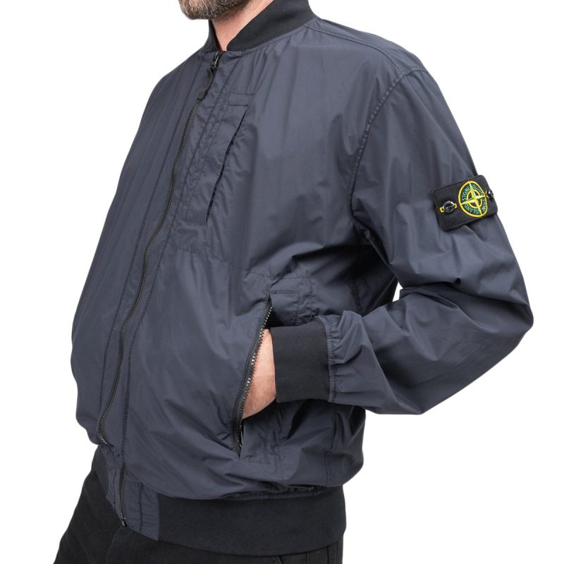 stone island skin touch nylon tc packable jacket navy 269571