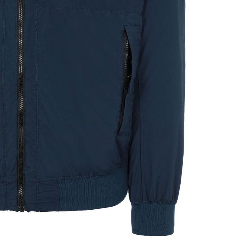 stone island skin touch nylon tc packable jacket navy 592820