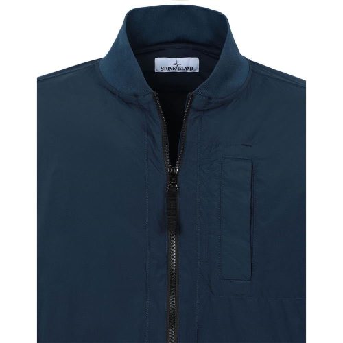 stone island skin touch nylon tc packable jacket navy 689310