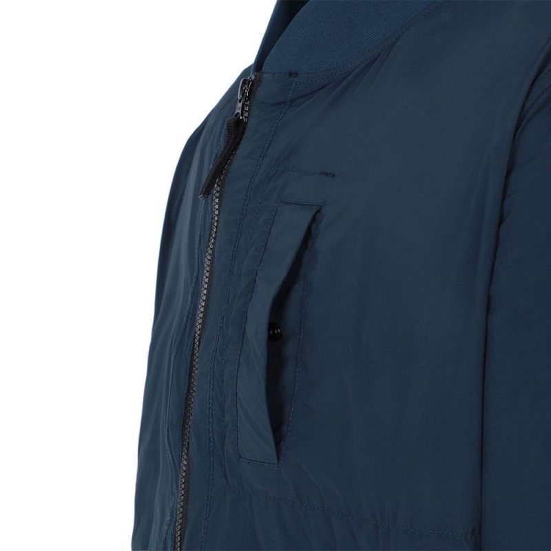 stone island skin touch nylon tc packable jacket navy 691217