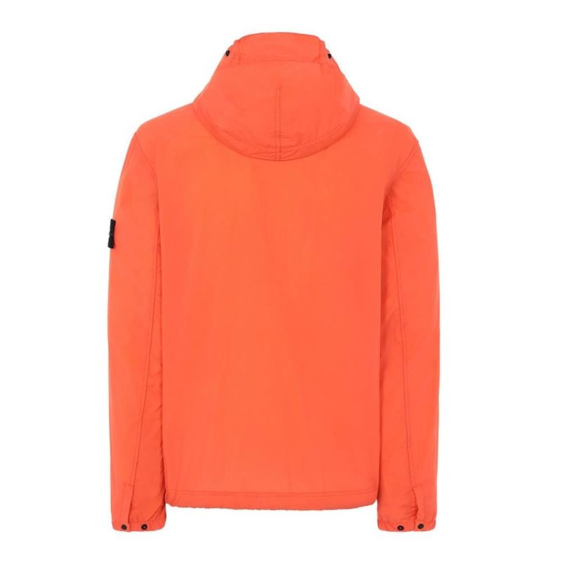 stone island skin touch nylon tc packable jacket orange 896070