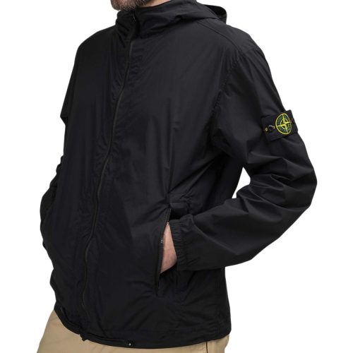 stone island skin touch nylon tc packable jacket schwarz 298199